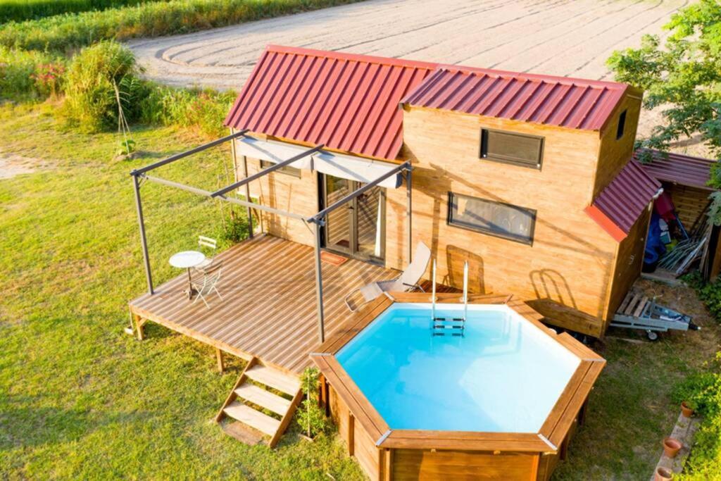 Myinsolite - Tiny-House, Jacuzzi, Brasero, Piscine Aigues-Mortes Exterior photo