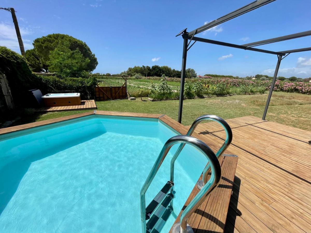 Myinsolite - Tiny-House, Jacuzzi, Brasero, Piscine Aigues-Mortes Exterior photo